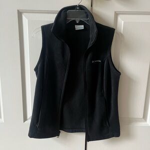 Columbia Black Sleeveless Vest Fleece